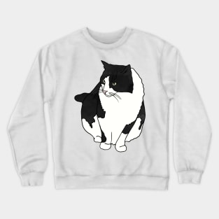 Black and White Cat Crewneck Sweatshirt